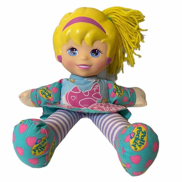 Mattel Vintage Polly Pocket 1995 Bluebird Toys Soft Huggable Friend Polly Doll - Picture 1 of 10